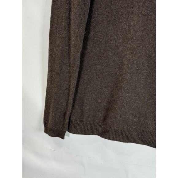 C BY BLOOMINGDALES Women's Brown Cashmere Turtleneck Pullover Sweater SZ M - Picture 6 of 9